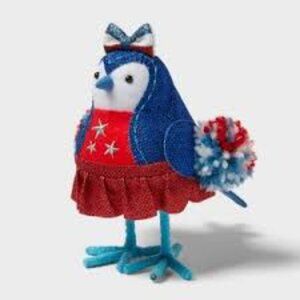 Target Sun Squad Cheery Bird Toy Independence Day Cheerleader Pom Pom's NEW